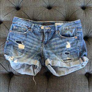 Midi Jean shorts